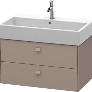 Dulap baza suspendat Duravit Brioso 784x442mm cu doua sertare bazalt mat