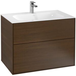 Dulap baza suspendat Villeroy & Boch Finion 80x59x50cm Wallnut Veneer