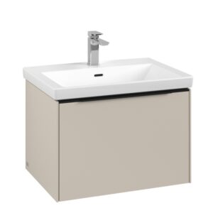 Dulap baza suspendat Villeroy & Boch Subway 3.0 622x429x478 mm cu un singur sertar gri Cashmere