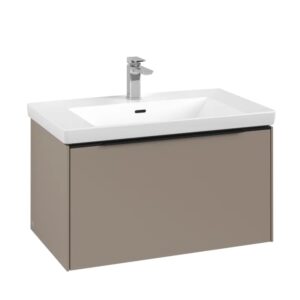 Dulap baza suspendat Villeroy & Boch Subway 3.0 772x429x478 mm cu un singur sertar taupe