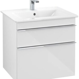 Dulap baza suspendat Villeroy&Boch Venticello 603x590x502 mm cu doua sertare alb lucios