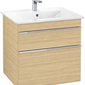 Dulap baza suspendat Villeroy&Boch Venticello 603x590x502 mm cu doua sertare stejar Nordic