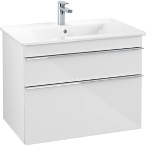 Dulap baza suspendat Villeroy&Boch Venticello 753x590x502 mm cu doua sertare alb lucios