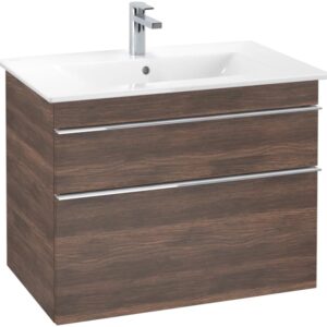 Dulap baza suspendat Villeroy&Boch Venticello 753x590x502 mm cu doua sertare stejar Arizona