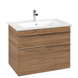 Dulap baza suspendat Villeroy&Boch Venticello 753x590x502 mm cu doua sertare stejar Kansas