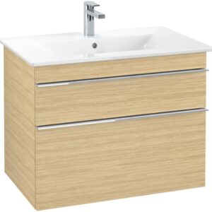 Dulap baza suspendat Villeroy&Boch Venticello 753x590x502 mm cu doua sertare stejar Nordic