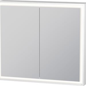 Dulap cu oglinda Duravit L-Cube 800 cu iluminare LED si 2 rafturi sticla