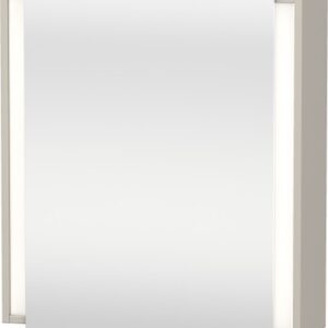 Dulap cu oglinda si iluminare Duravit Ketho 65x75cm deschidere dreapta taupe mat