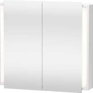 Dulap cu oglinda si iluminare Duravit Ketho 80x75cm alb lucios