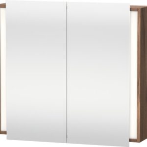 Dulap cu oglinda si iluminare Duravit Ketho 80x75cm nuc