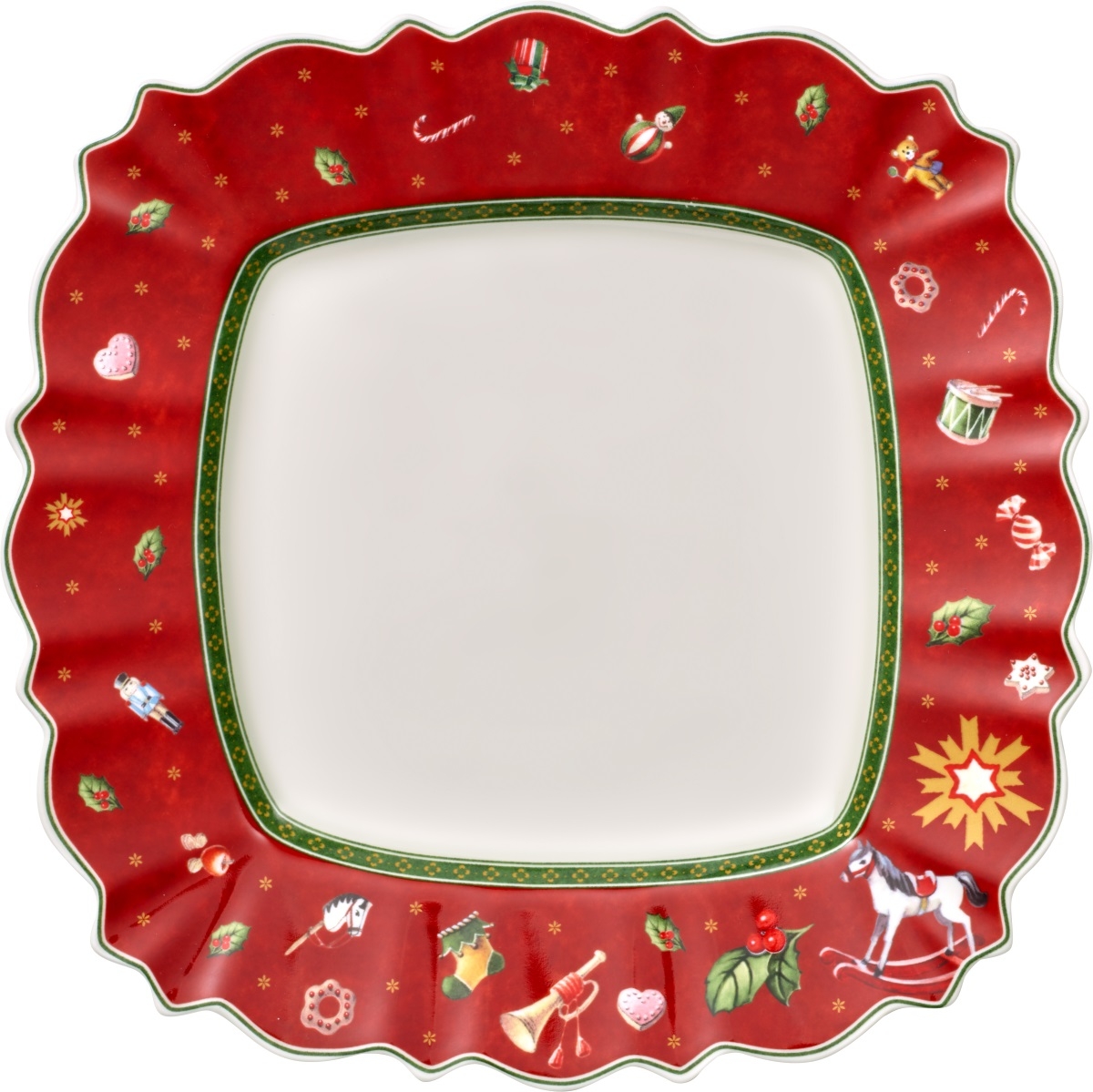 Farfurie plata Villeroy & Boch Toy's Delight Red 28.5x28.5cm