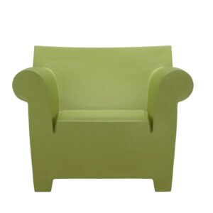 Fotoliu Kartell Bubble design Philippe Starck verde