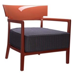 Fotoliu Kartell Cara Outdoor design Philippe Starck & Sergio Schito cadru Rust perna Blue-Orange