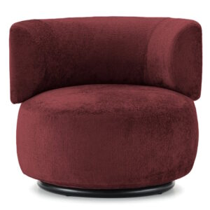 Fotoliu Kartell K-Waiting design Rodolfo Dordoni Chenille Burgundy