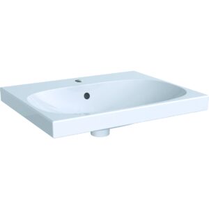 Lavoar Geberit Acanto 60x48.2cm montare pe mobilier alb