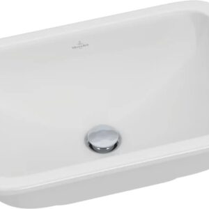 Lavoar Villeroy & Boch Loop&Friends CeramicPlus 60x40.5 cu preaplin montare in blat alb Alpin