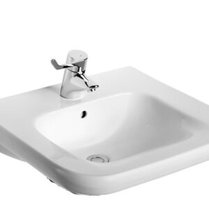 Lavoar pentru persoane cu dizabilitati Ideal Standard Contour 21 60x54 5cm cu orificiu pentru baterie