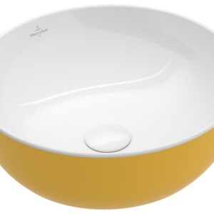 Lavoar tip bol Villeroy & Boch Artis 43cm fara orificiu baterie fara preaplin montare pe blat Indian Summer