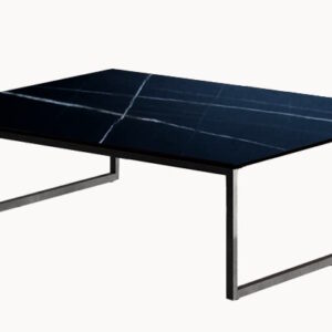 Masuta Gamma T62 top ceramic Noir Desir baza metalica 100x100cm h34cm Made in Italy