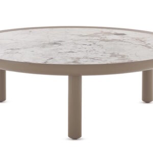 Masuta Kartell K-Top Grande design Rodolfo Dordoni d 105cm h 35cm Nature - Tundra Dove