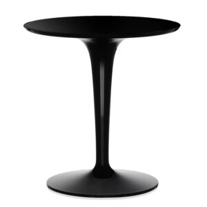 Masuta Kartell Tip Top Mono design Philippe Starck & Eugeni Quitllet d48cm h50cm negru