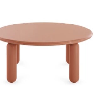 Masuta Kartell Undique Mas design Patricia Urquiola 85x85x30cm baza lemn top MDF orange