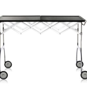 Masuta pliabila Kartell Battista design Antonio Citterio & Oliver Low 100x54cm h69cm negru-crom