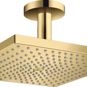 Palarie de dus Hansgrohe Raindance E 300 Air crom si brat de tavan 100mm gold optic lustruit