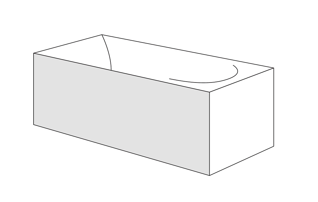 Panou frontal Radaway pentru cazi rectangulare 180cm h56cm