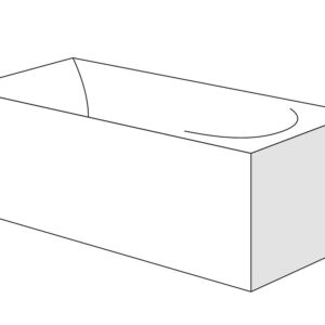 Panou lateral Radaway pentru cazi rectangulare 75cm h56cm