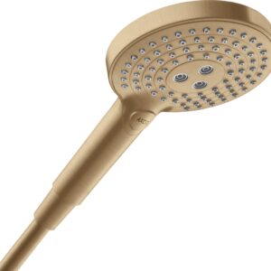 Para de dus Axor ShowerSolutions 120 cu 3 jeturi bronz periat