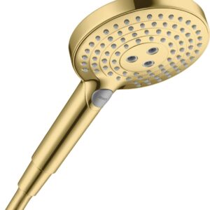 Para de dus Hansgrohe Raindance Select S 120 cu 3 jeturi gold optic lustruit