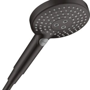 Para de dus Hansgrohe Raindance Select S 120 cu 3 jeturi negru mat