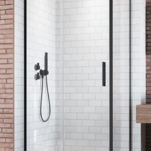 Perete lateral Radaway Idea Black S1 100 R dreapta 100cm profil negru