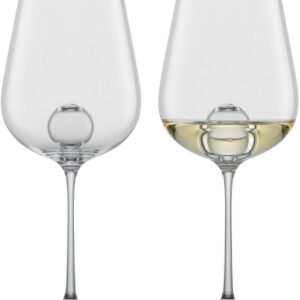 Set 2 pahare vin alb Zwiesel Glas Air Sense Chardonnay design Bernadotte & Kylberg handmade 441ml