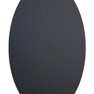Set 8 etichete ovale autoadezive tip tabla de scris Securit 4 7x8x0 004cm negru