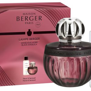 Set Berger lampa catalitica Berger Duality Prune cu parfum Angelique Noire