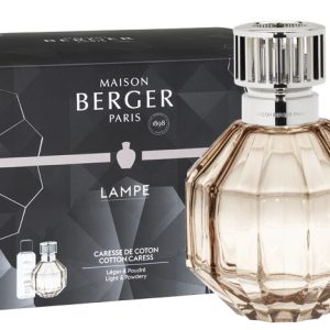 Set Berger lampa catalitica Berger Facette Nude cu parfum Caresse de Coton