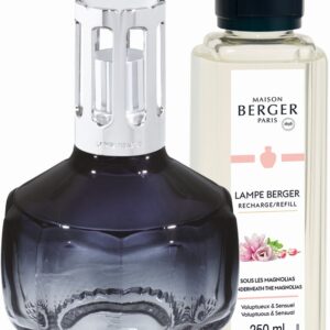 Set Berger lampa catalitica Berger Molecule Blue Nuit cu parfum Sous les Magnolias