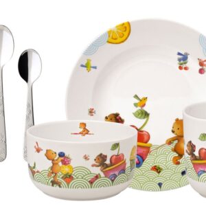 Set copii Villeroy & Boch Hungry as a Bear 7 piese alb