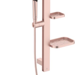 Set de dus Ideal Standard IdealRain Alu+ cu para de dus furtun 175cm si bara de dus 60cm rose