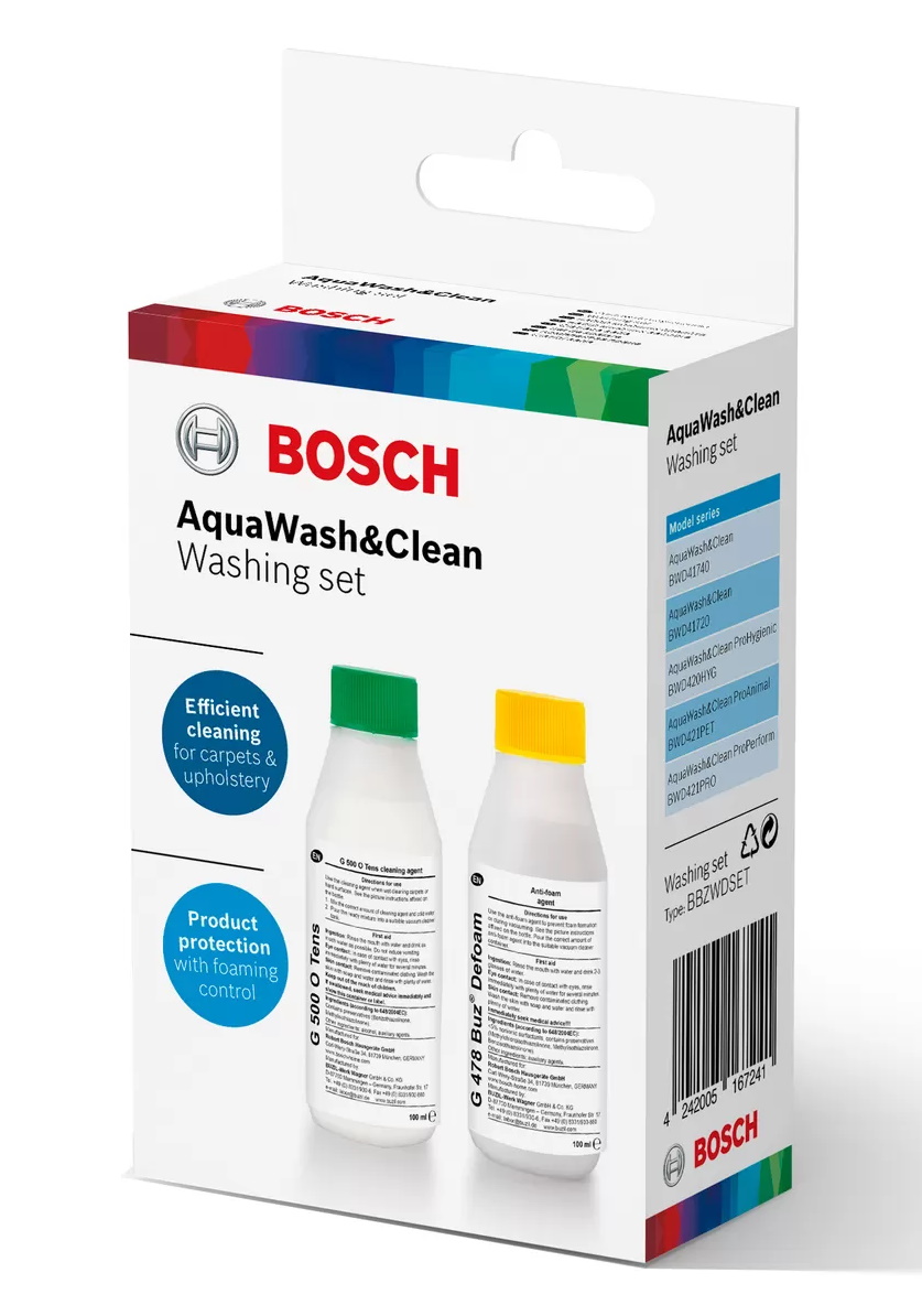 Set detergenti pentru aspiratoare AquaWash&Clean Boch BBZWDSET