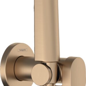 Set dus igiena intima Hansgrohe Bidette S EcoSmart+ 1 jet furtun si robinet cu agatatoare necesita corp incastrat bronz periat