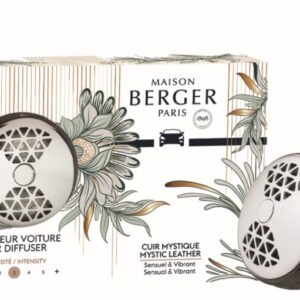 Set odorizant masina Maison Berger Evanescence + rezerva ceramica Mystic Leather