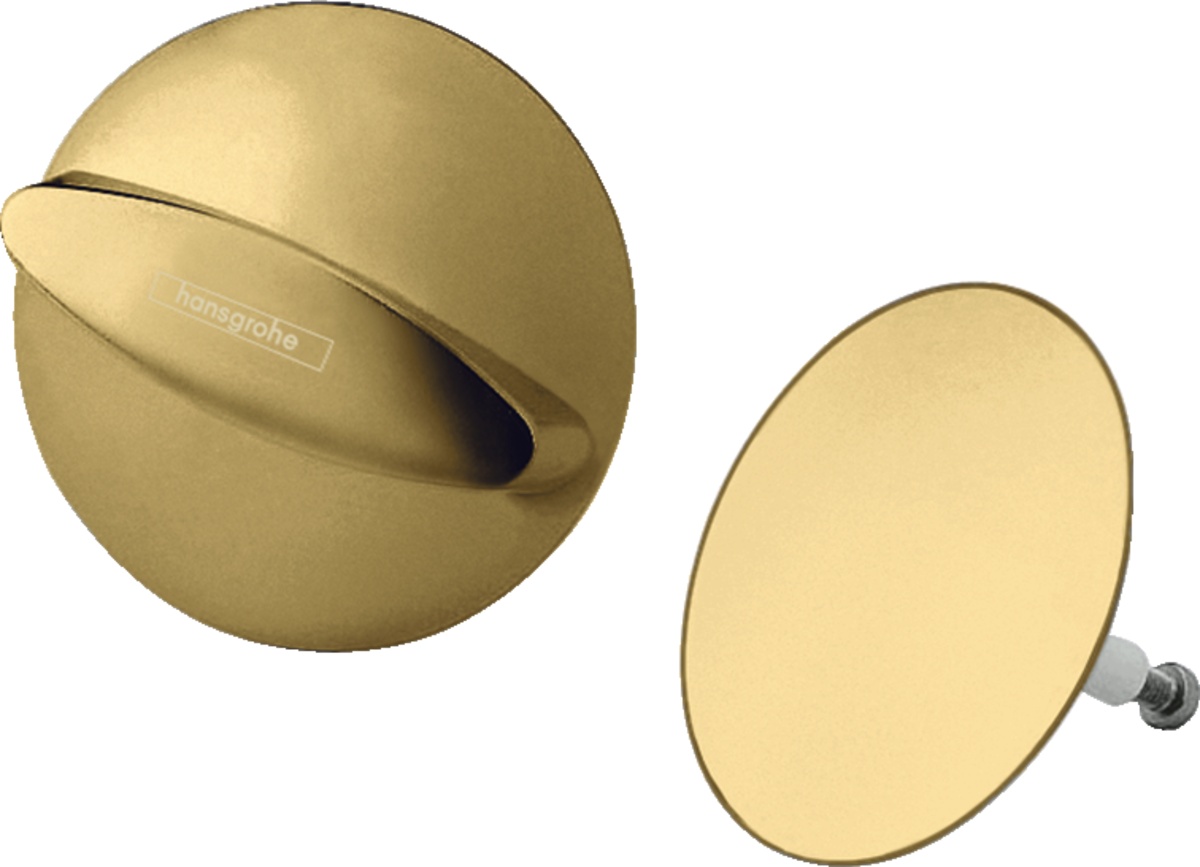 Set ornamente pentru sifon cu preaplin pentru cada Hansgrohe Flexaplus gold optic lustruit
