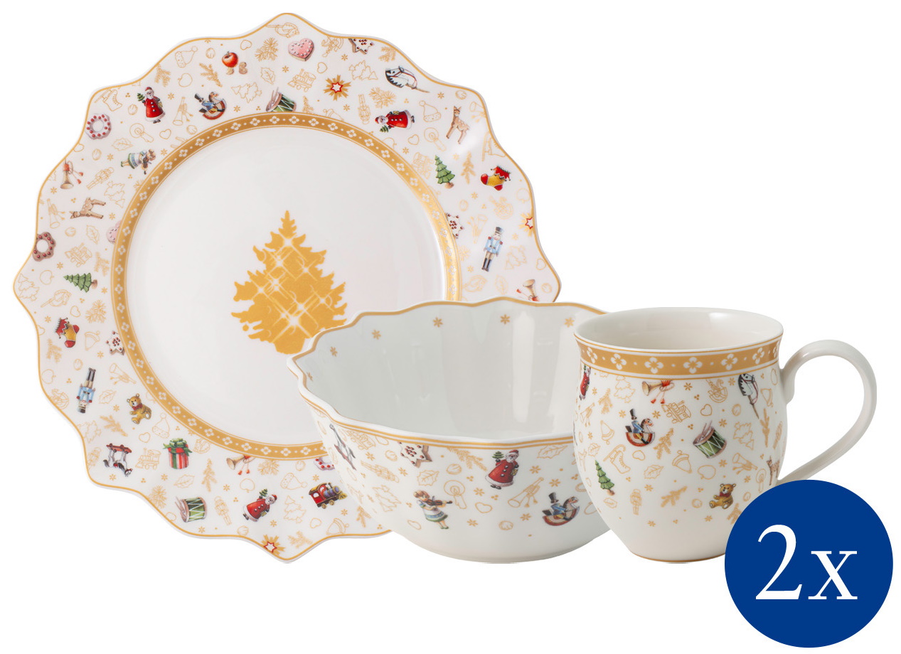 Set servire Villeroy & Boch Toy's Delight Breakfast For 2 Anniversary Edition 6 piese