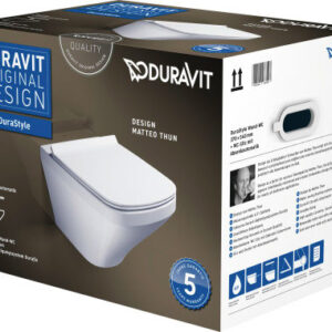 Set vas WC suspendat Duravit Durastyle 54cm si capac inchidere lenta