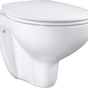 Set vas wc suspendat Grohe Bau Ceramic Rimless si capac detasabil cu inchidere lenta