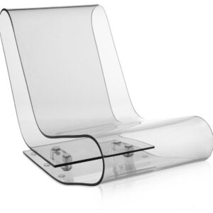 Sezlong Kartell L C P design Maarten van Severen transparent