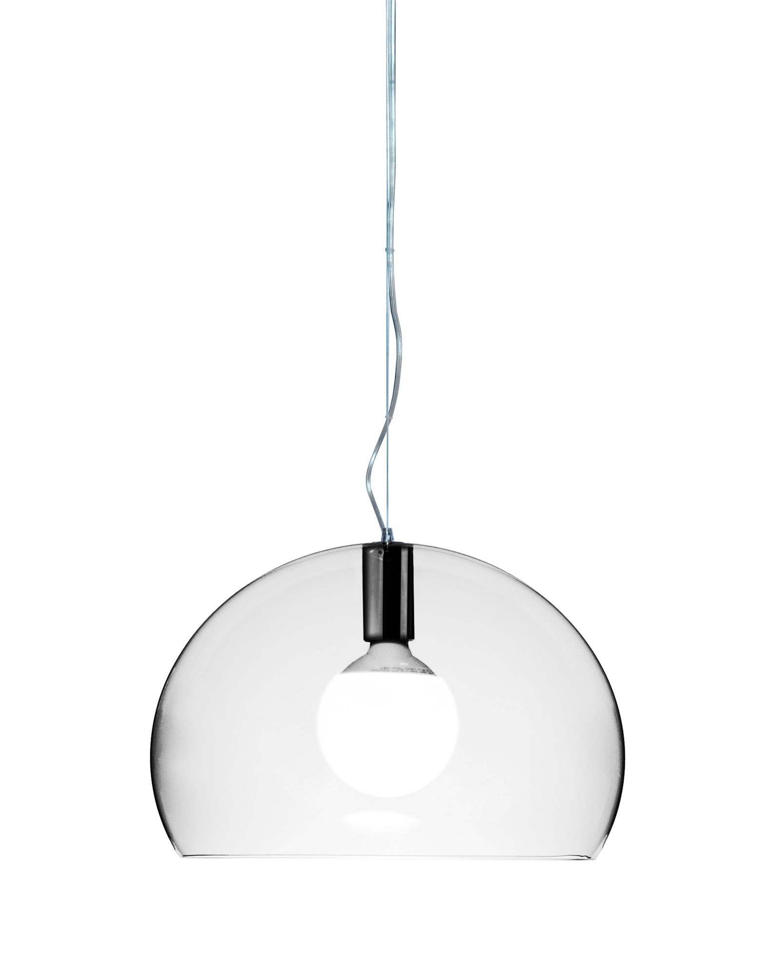 Suspensie Kartell FL/Y design Ferruccio Laviani E27 max 15W LED h28cm transparent